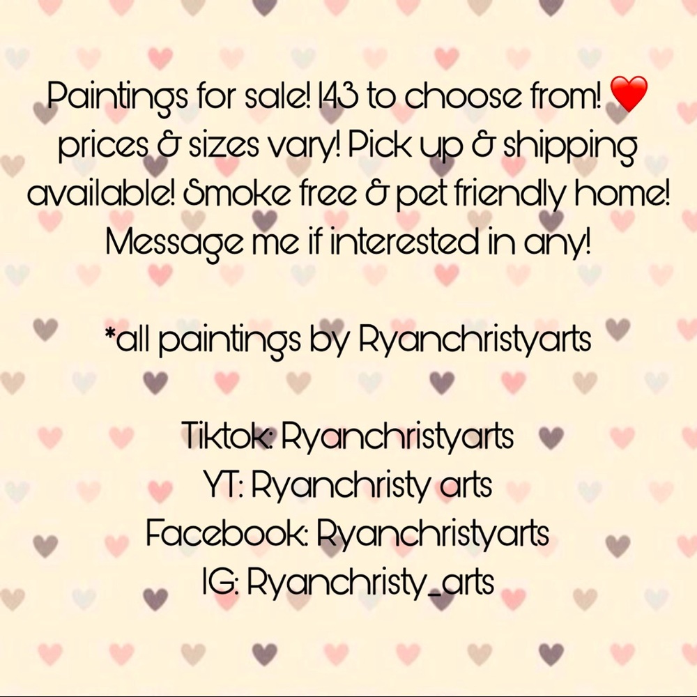 Paintings for sale!
